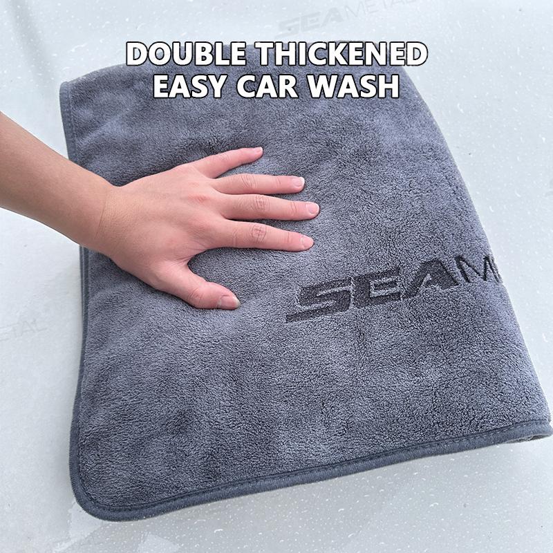 SEAMETAL Microfiber Car Wash Towel 160x60cm Large Size Cleaning Towel High Water Absorption Thickened Soft Washing Drying Cloth