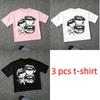 Harajuku Buchstabe Mund Druck Damen T-Shirts Sommer Mode Straße Outdoor Lässig T-Shirt Tops für Herren und Damen Tees Top
