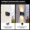 Solar Wall Lamp Outdoor Waterproof Upper And Lower Wall Lights Luminous Lighting Home Garden Courtyard Fence Decoration Light