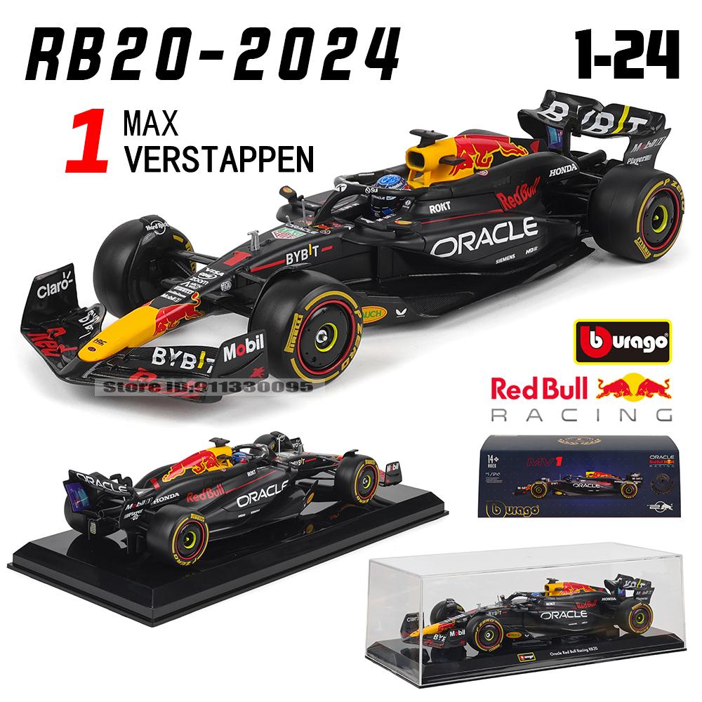 Bburago 1:24 F1 Oracle Red Bull Racing #1 Max Verstappen #11 Sergio Perez Alloy Car Model Toy Series Collection Gift