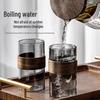 Handun Heat-Resistant Glass Cup Set with Tray and Kettle