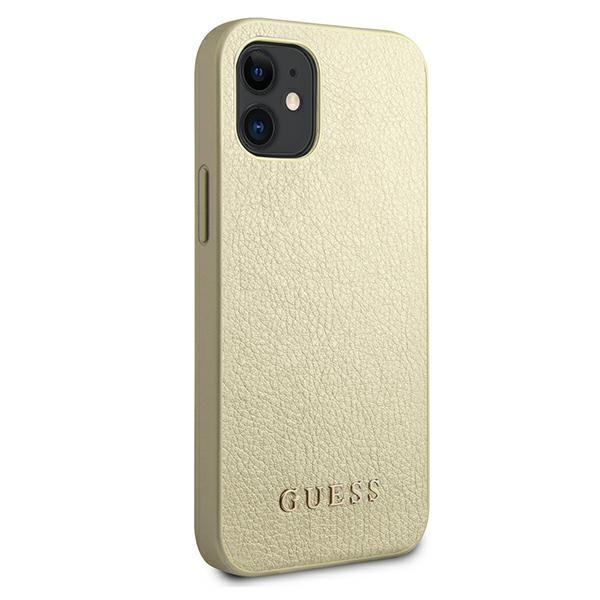 Guess Guhcp12Siglgo Iphone 12 Mini 5,4Złoty/Gold Hardcase Iridescent