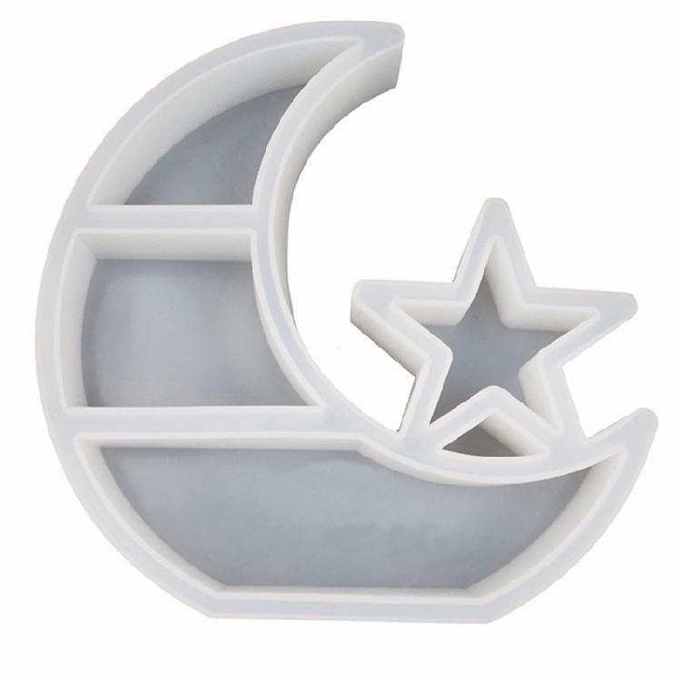

DIY Jewelry Tool Silicone Crescent Moon Tray High Quality UV Epoxy Resin Mold 1