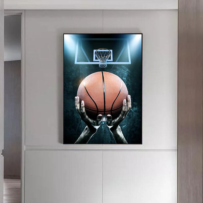 

Баскетбольная стрельба, мотивационный настенный художественный холст, постер и принт, живопись, минималистичные украшения, фотографии, современный домашний декор 20*40cm