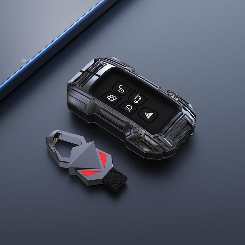 Compatible with 2021 Range Rover Evoque/Jaguar Key Case: Discovery 5, Velar, Sport Version - Car Star Pulse Key Bag