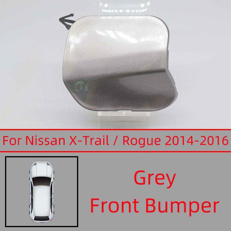 Front Bumper Towing Hook Eye Cover Lid For Nissan X-Trail Rogue T32 2014 2015 2016 Tow Hook Trailer Cap Trim White Black Silver