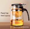 Heat-Resistant Borosilicate Glass Teapot with Removable Filter and Infuser