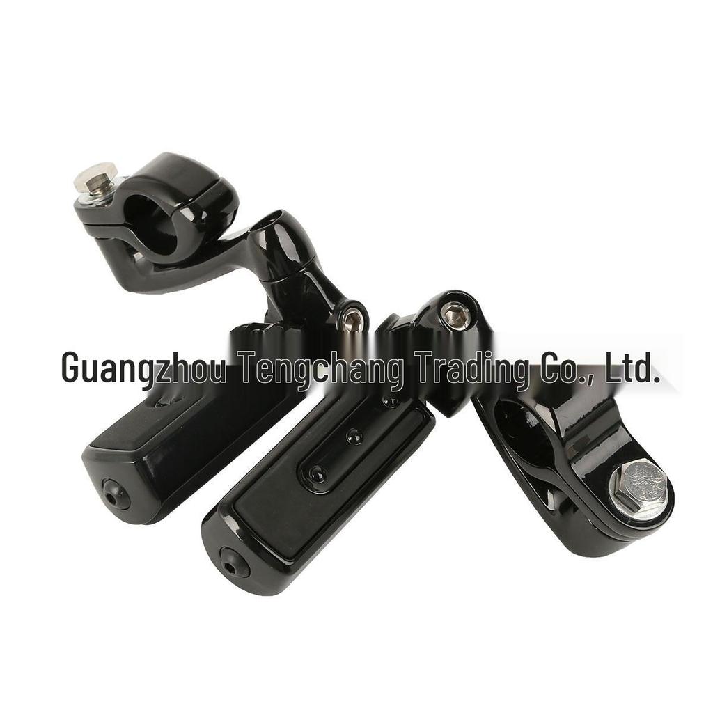 Universal Motorcycle Black Foot Pegs for 32mm (1.25”) Modification