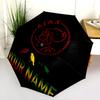 1 PC Automatic Folding Umbrella - AFC Ajax Custom Name Pattern, Portable & Foldable Design with 8 Ribs, Christmas Birthday Gifts