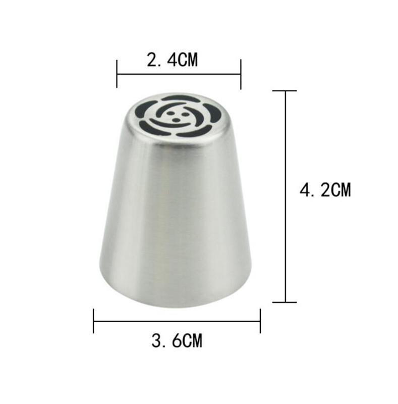 7pcs/lot Stainless Steel Russian Tulip Icing Piping Nozzle Cake Decoration Cream Tips DIY Cake Bakeware Tool Rose Flower Mold