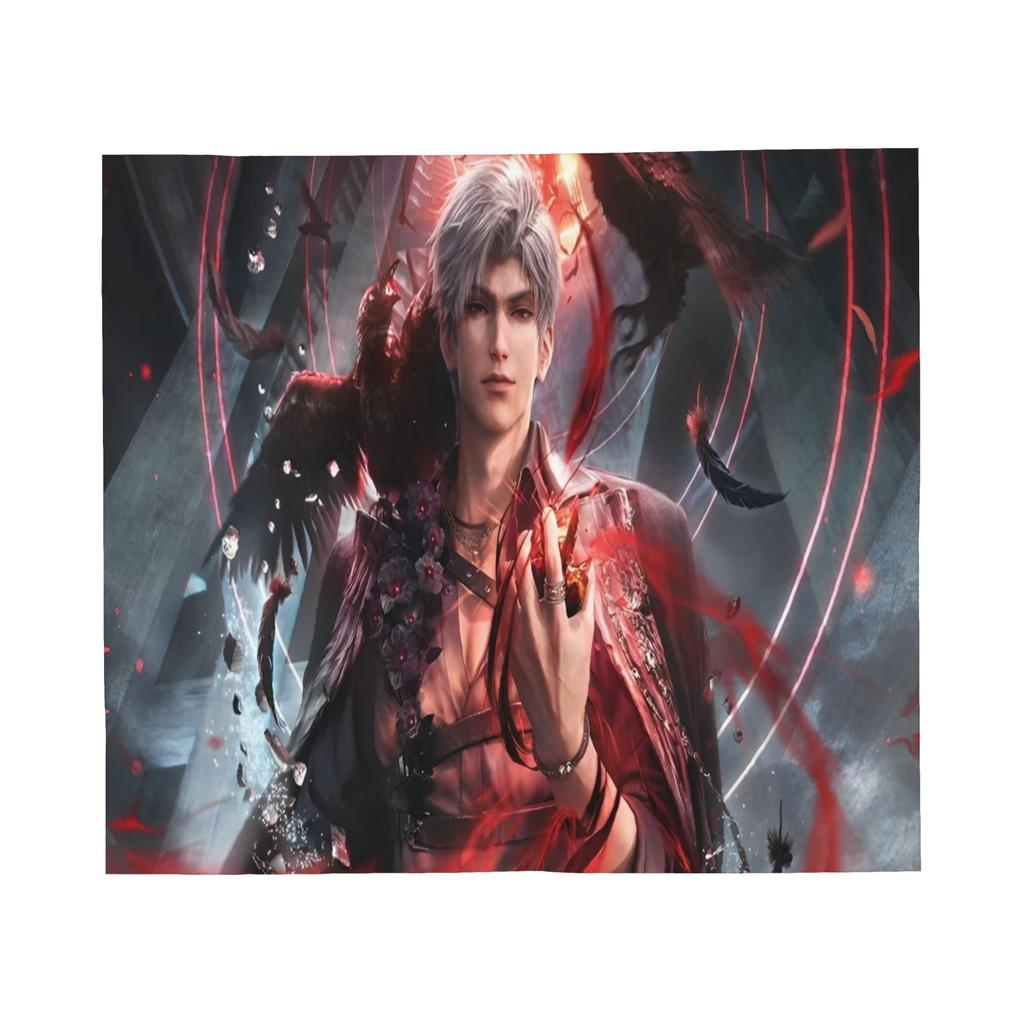 Love and Deepspace Blanket Xavier Zayne Rafayel Sylus Caleb Flannel Vintage Breathable Throw Blankets for Bedspread Decoration