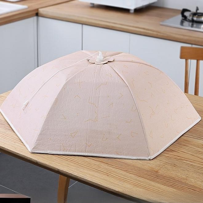 Insulated Blue Starry Sky Pattern Winter Folding Vegetable Cover Round Large Cap Vegetable Cover Food Cover Dust Cover Home Dining Table Cover
