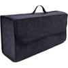 Car Storage Bag, Car Soft Storage Box Trunk Bag Travel Storage Organizer Holder Car Accessories Deep Grey