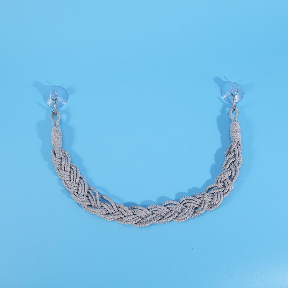 

Привлекательный веревочный гамак с присосками для раков-отшельников и других подобных мелких питомцев украшает террариумы и обеспечивает комфорт 23.62in серый