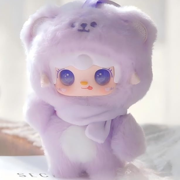 Yooki Bite the Bear Series  Original Plush Mascot Blind Box  6 Types + 1 Surprise + 1 Secret - Randomly Included  Approx. 10cm  Fluffy Material with