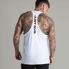 Do The Work  Fitness Gym Sports Mens Bodybuilding Brand Fashion Casual Pure Cotton Striped Weightlifting Summer Basketball Tank Top