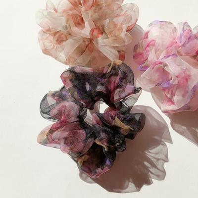 Chouchou, Gopchang, Élastique à cheveux, Bandeau pour cheveux, Pluie de fleurs