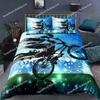 Dirt Bike Comforter Cover, Sports Biker Motocross Racing Theme Duvet Cover Set For Teen Boys Decorative Bedding Sets Luxury Gift
