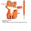 Fuchs Geburtstagsparty Pinata Waldthema Pinata mit Stock Augenbinde Konfetti für Tier Fuchs Themen Geburtstagsparty Baby Shower Deko
