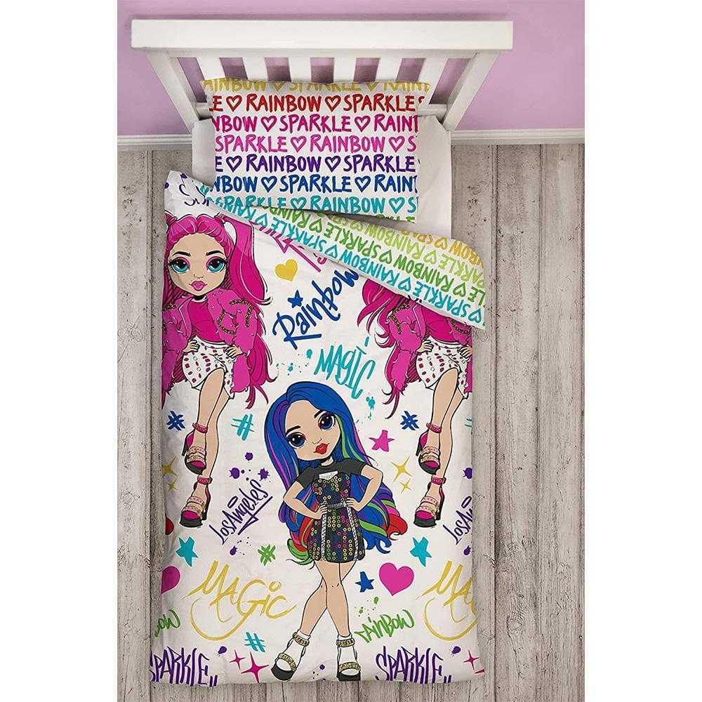 Rainbow High Glow Reversible Duvet Set