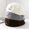 Hat lady autumn and winter wool cap British style retro fashion versatile temperament simple casual hat tide