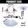 Cow Costume Set Lovely Cow Ear Hair Hoop Mesh Skirt Cow Ear Headband Plush Tail Bowtie Party Supplies for Halloween