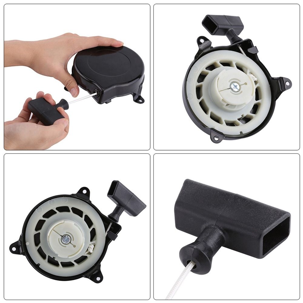 Black Starter Pull Start Assembly Spring Pull Starter for Briggs & Stratton 499706 690101 091232