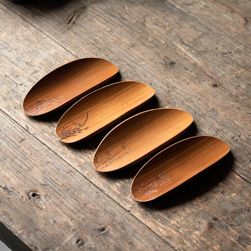 Janpanese Style Tea Scoops Vintage Handmade Bamboo Tools Kung Fu Tea Ceremony Utensils Tea Spoon Teaware Accessories 2025 New