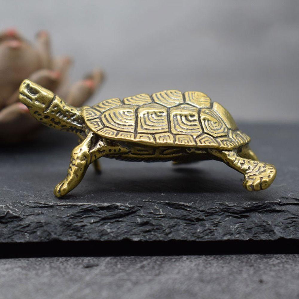 Gift Car Decoration Living Room Tortoise Statue Brass Tortoise Desktop Ornaments Turtle Figurines