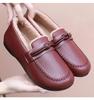 Women's New Fashion Comfortable Leather & Velvet Ankle Boots - Warm and Lightweight Cotton Shoes