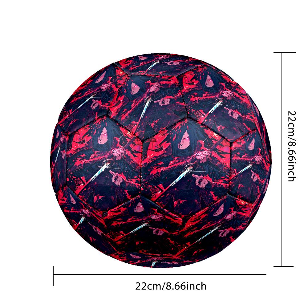 1pc Game Role Naruto Soccer Ball, Athletic Standard Football Size 5 Lightweight Sports Match Soccer Ball, Perfect Gift for Sports Enthusiasts