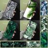 Tropical Green Plant Leaf Case For Samsung Galaxy A15 A22 A52 A32 A54 A14 A16 A26 A36 A56 A55 A35 A05 A06 A53 A33 A13