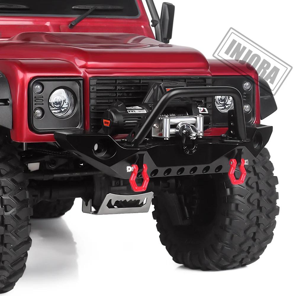 Injora Metal Winch Wireless Remote Controller System For 1:10 Rc Crawler Car Axial Scx10 90046 Trx4 Trx6 Gen8 Upgrade Parts