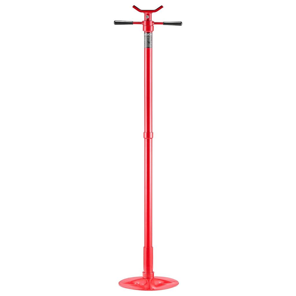 Underhoist Support Stand, 1/2 Ton Capacity Under Hoist Jack Stand, Lifting from 1372 To 2130 Mm, Bearing Mounted Spin Handle, Self-Locking Threaded