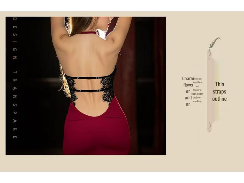 Desire Velvet Deep V Cheongsam Pajamas