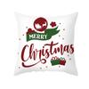 Christmas Pillow Cover Cartoon Letter Print Cushion Cover Office Sofa Pillow Cover Home