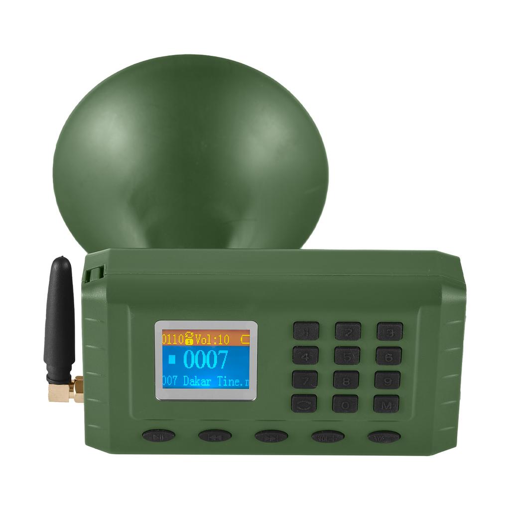 Bird Repellent Devices Outdoor with Remote Control Wireless MP3 Player and Loudspeaker Anti Repellent with 110 Songs