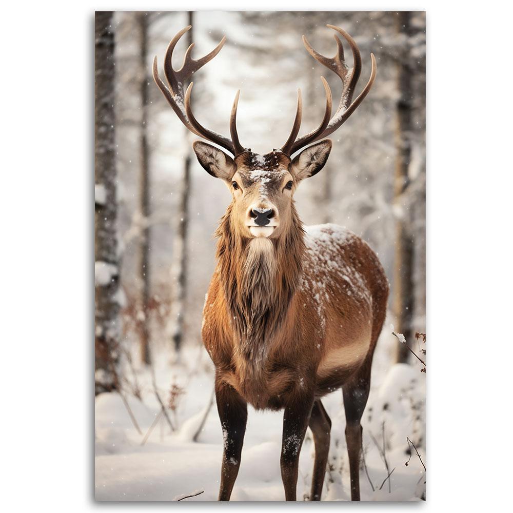 Canvas Print, Reindeer In the Forest