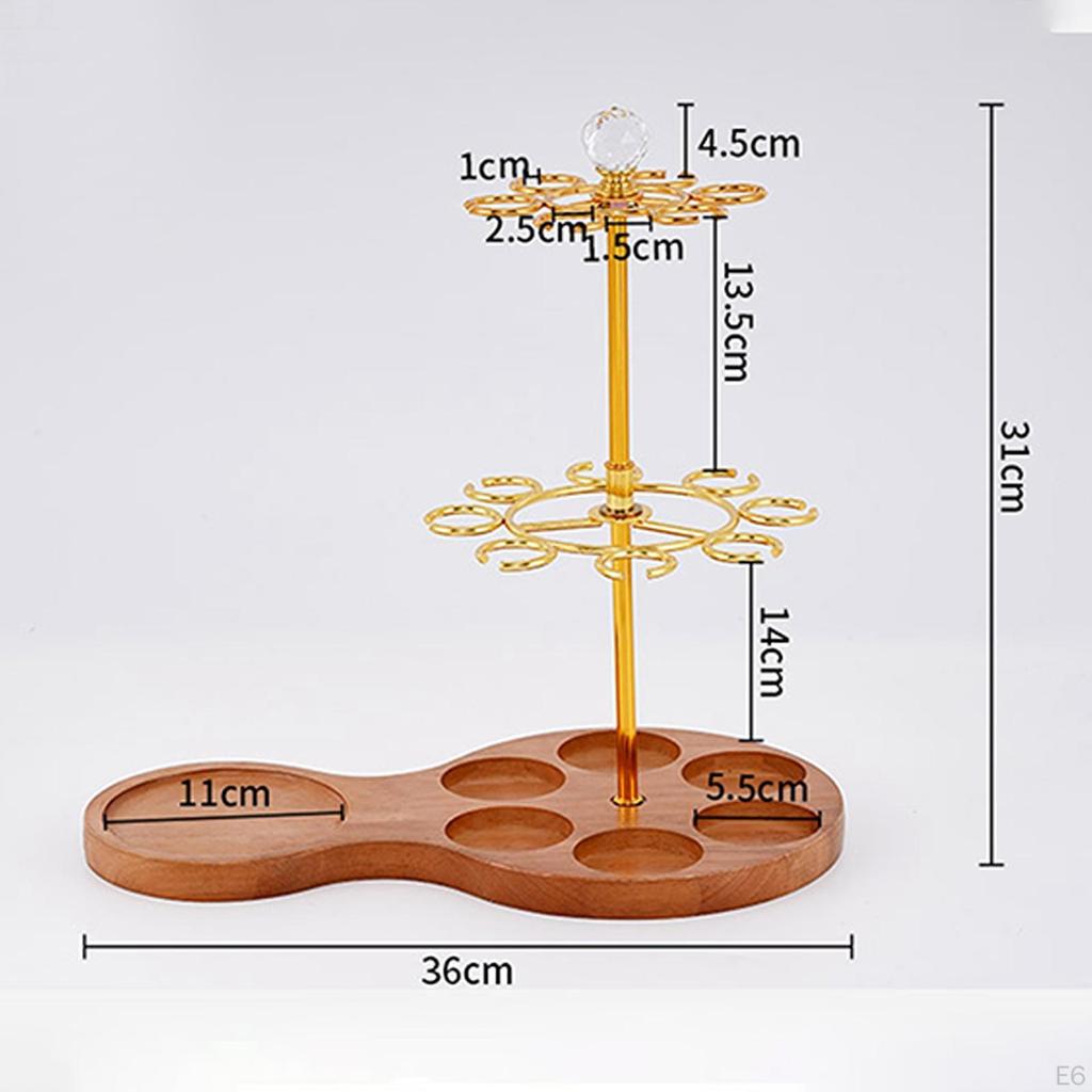 Champagne Flute Glass Holder Stand Table Mount Wine Multipurpose