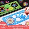 Spirograph Drawing Tools Set with Ballpoint Pen DIY Template Mathematical Roulette Drawing School Supplies Geometric Ruler TMZ