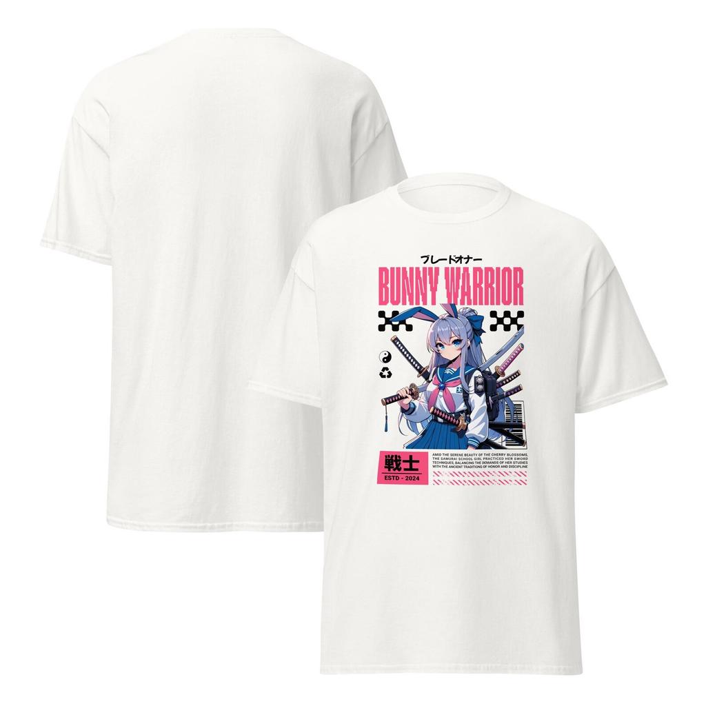 Bunny Warrior - Anime Swordfighter T-Shirt