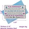 EE&YU Granddaughter Card Gifts - Adult Granddaughter Birthday Valentines Day Card, I Love My Granddaughter Gifts, Proud Granddaughter Present