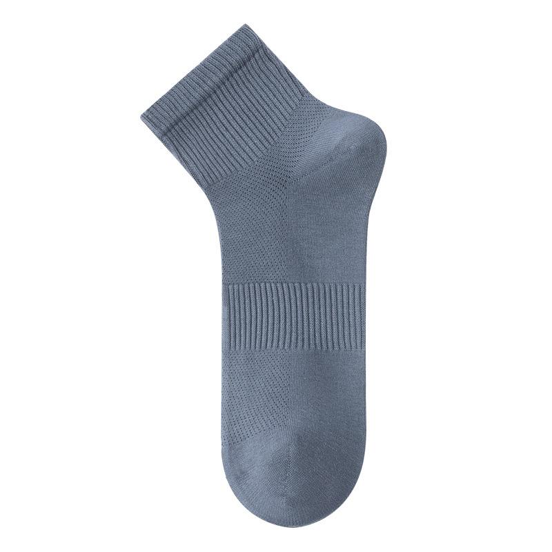 

Сезонные носки: Сетчатые дышащие, дезодорирующие, влагоотводящие носки до середины икры, антибактериальные короткие носки до икры, летние белые длинные носки для мужчин 1 pair средний синий