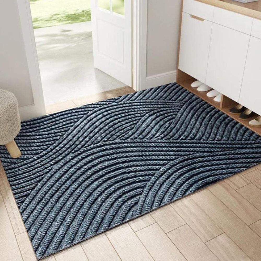 Waterproof Welcome Door Mats Geometric Wave Pattern Floor Mat Bath Mat Door Rug  Garden