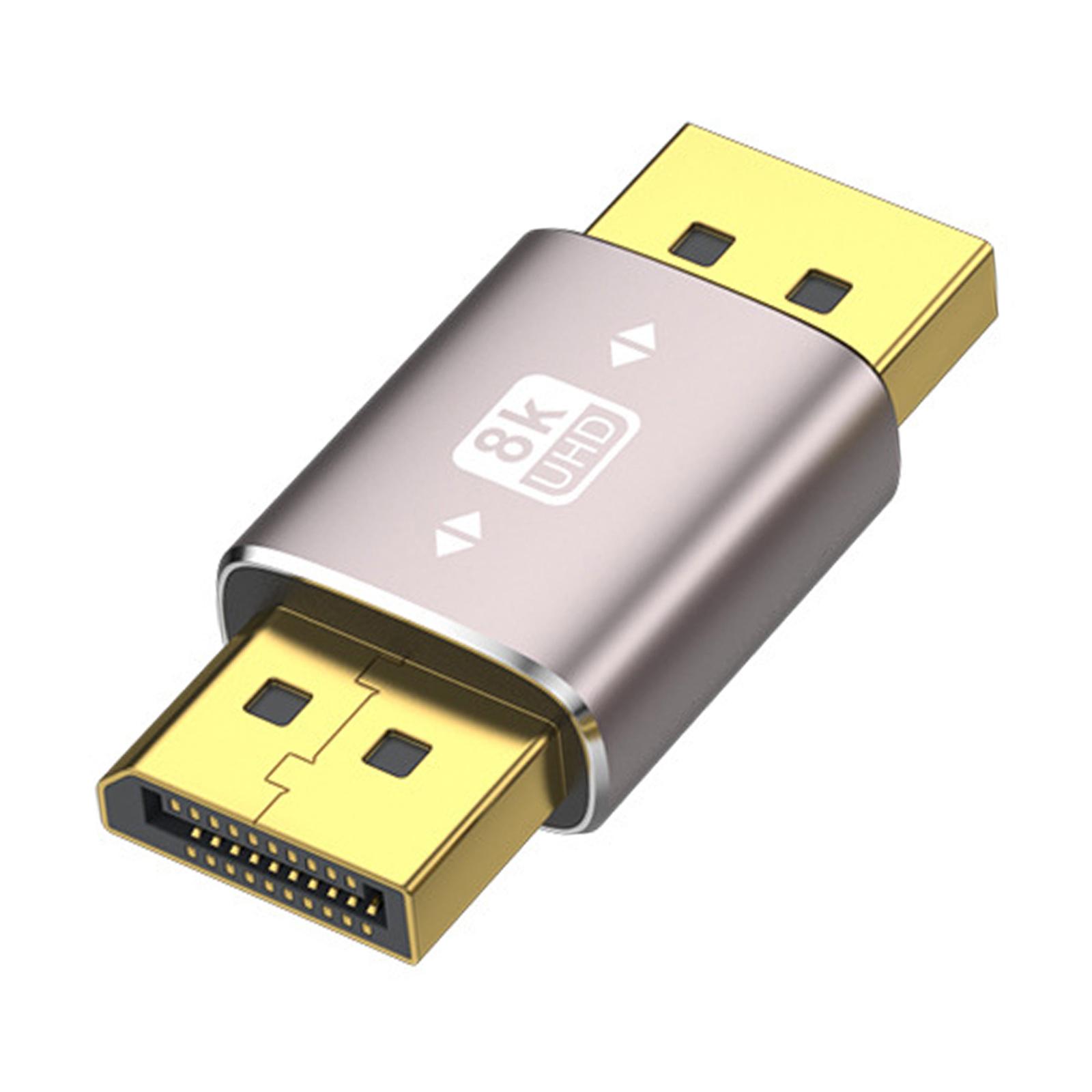 

Адаптер DisplayPort 1.4 8K, угловой DisplayPort, вертикальные разъемы «папа-мама», удлинитель, поддержка 8K при 60 Гц H