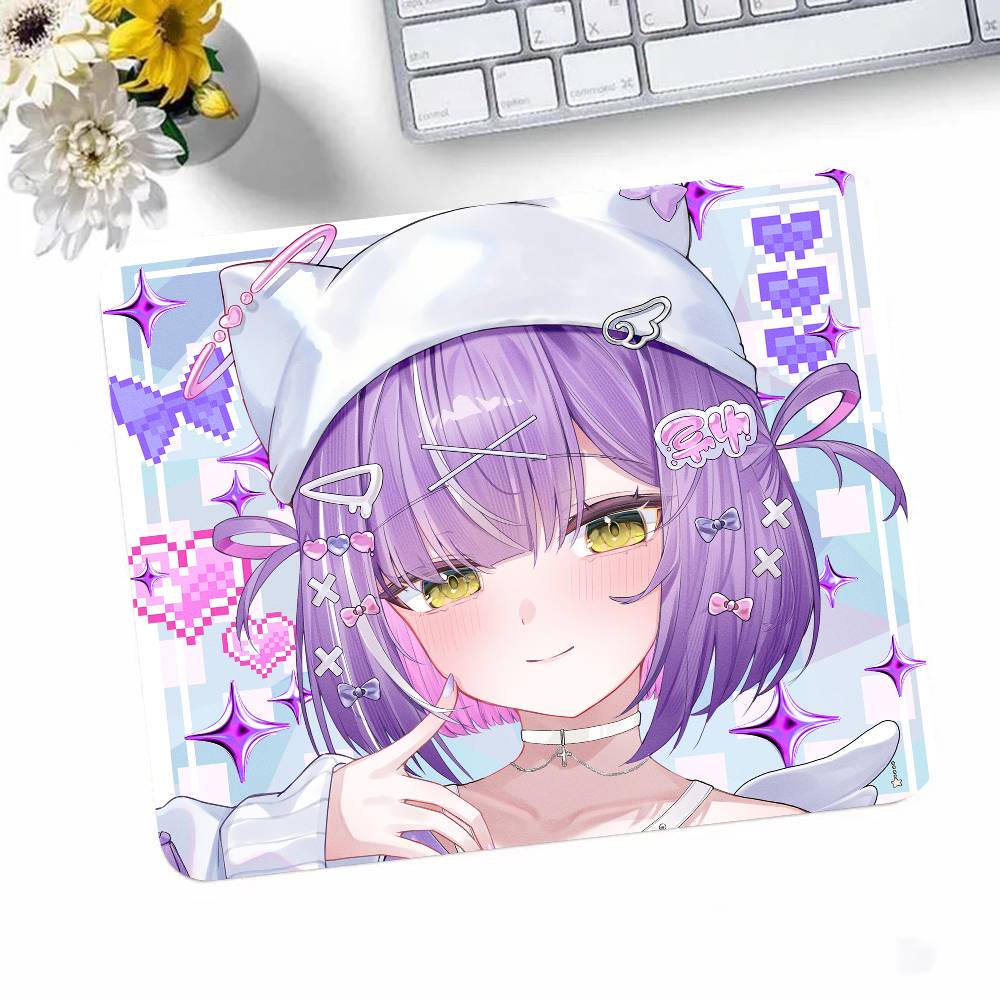 

Anime Girl VTuber VSPO Shinomiya Runa Mousepad Small LockEdge Mouse Pad For Gamers Computer Desk Pad Rectangular Anti-slip LE180x220x2mm