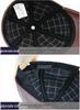 Men's Genuine Leather Baseball Cap - Winter Warm Flat Cap for Middle-Aged & Elderly
