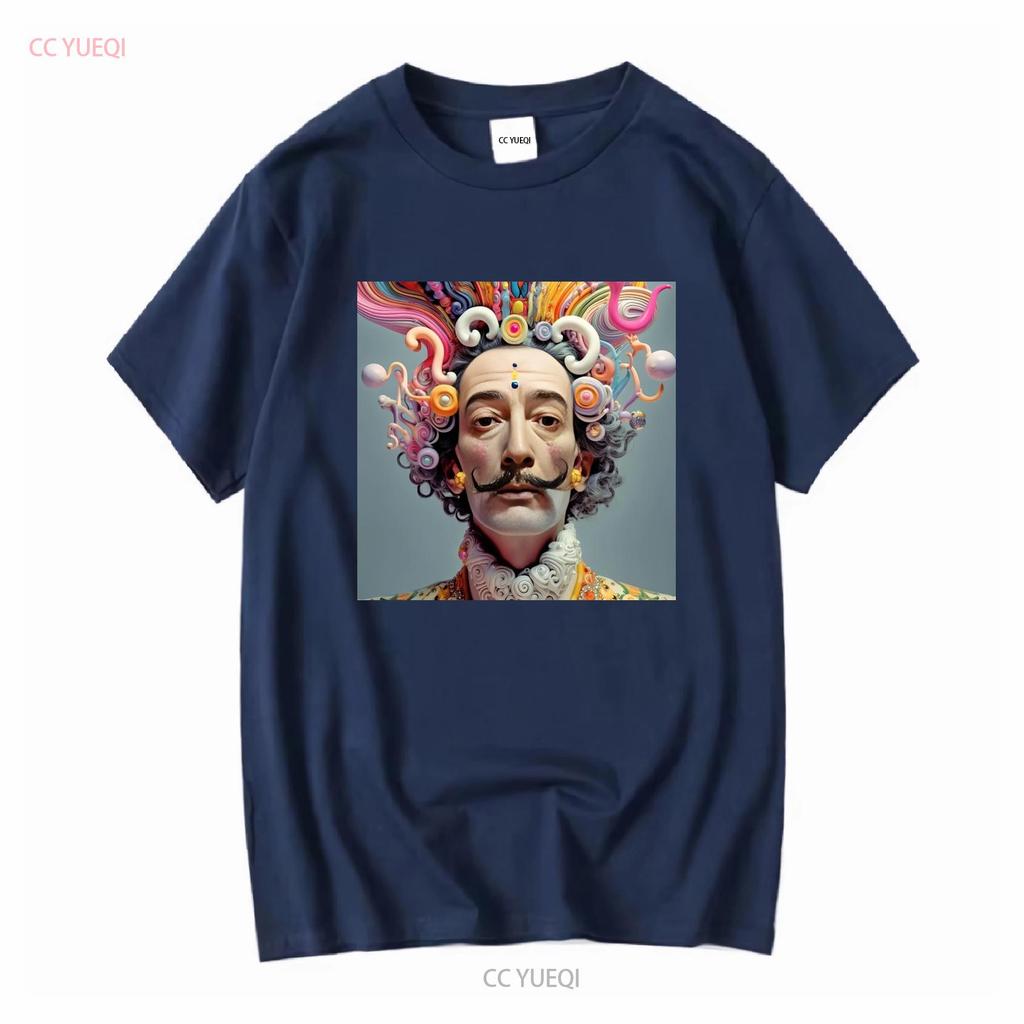 SALVADOR DALI T SHIRT abstract surrealism mens boys new long or short sleeves vintage Washed Soft homme Breathable Slightly
