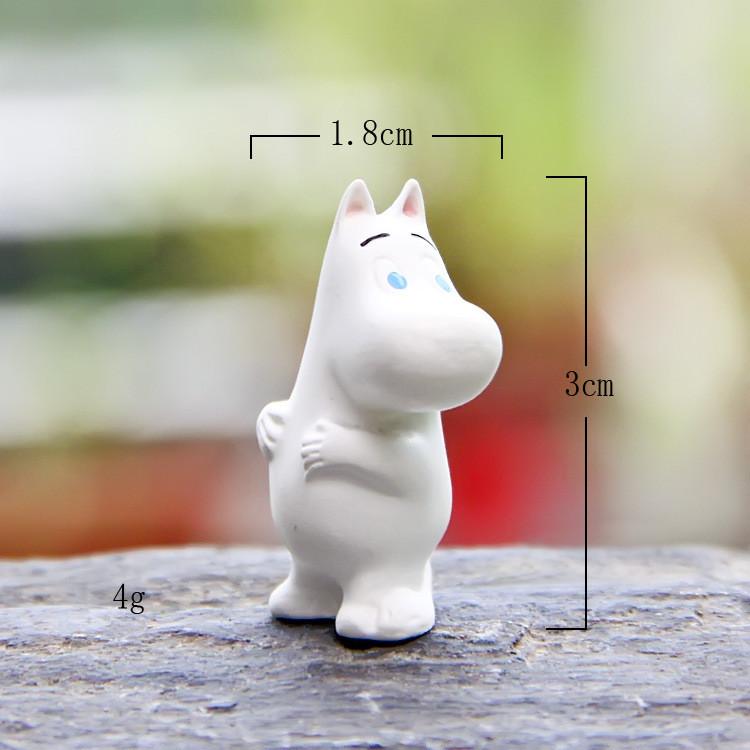 Resin Moomin Hippo Mini Garden Decoration With Rustic Style For Gift Exchange And Office Use
