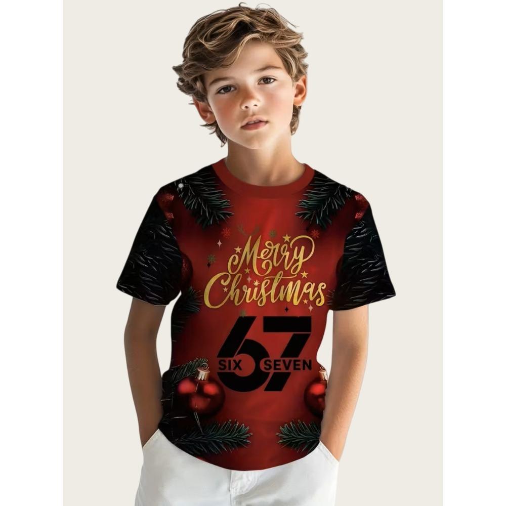 Fun children's T-shirts, chaotic and humorous games, novelty gifts for T-shirts, boys' tops, fashionable children's clothing